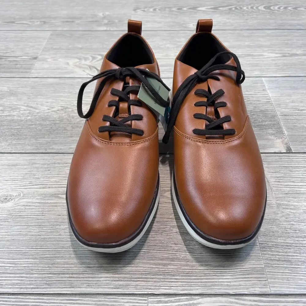 Goodfellow & Co Luis Hybrid Oxford Sneakers Cognac Size 8 NWT
